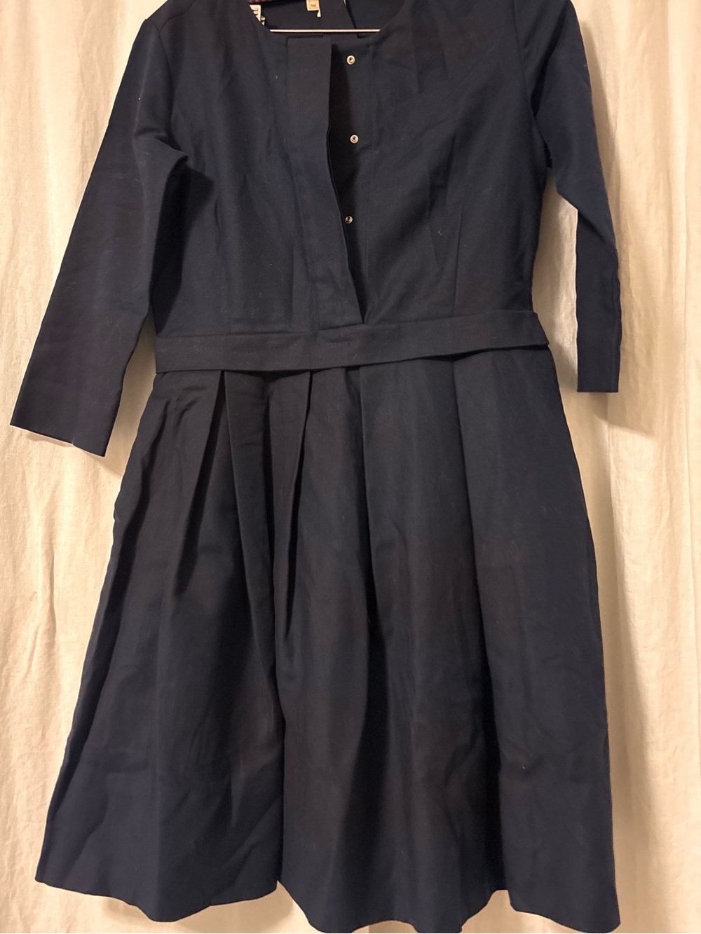 GAp size 2 Navy Blue Pleated A-Line Women's Dress